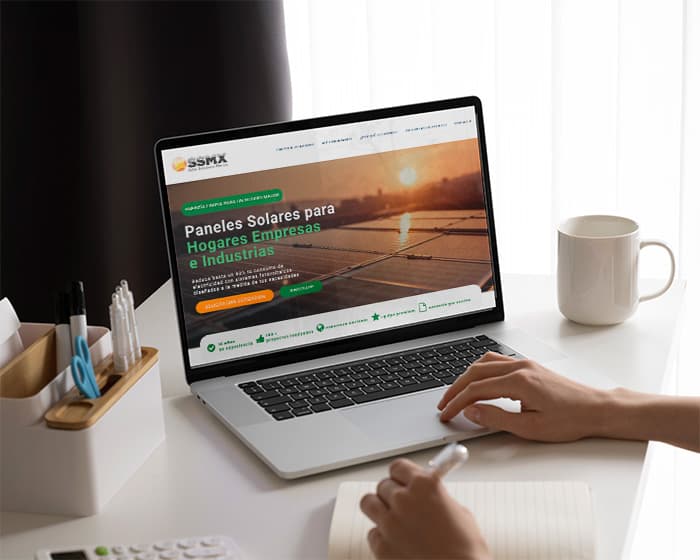 diseño de landingpage solar mexico